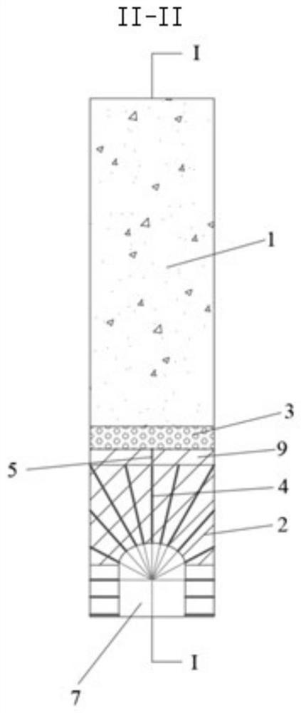 Filling structure for preventing instability of filling body and mining method applying filling structure