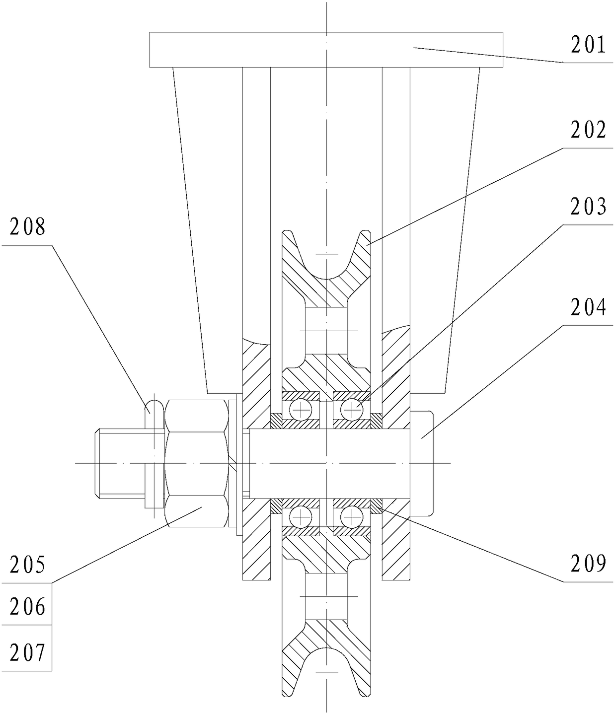 Double-winch marine hydrological observation system and method based on offshore oil platform