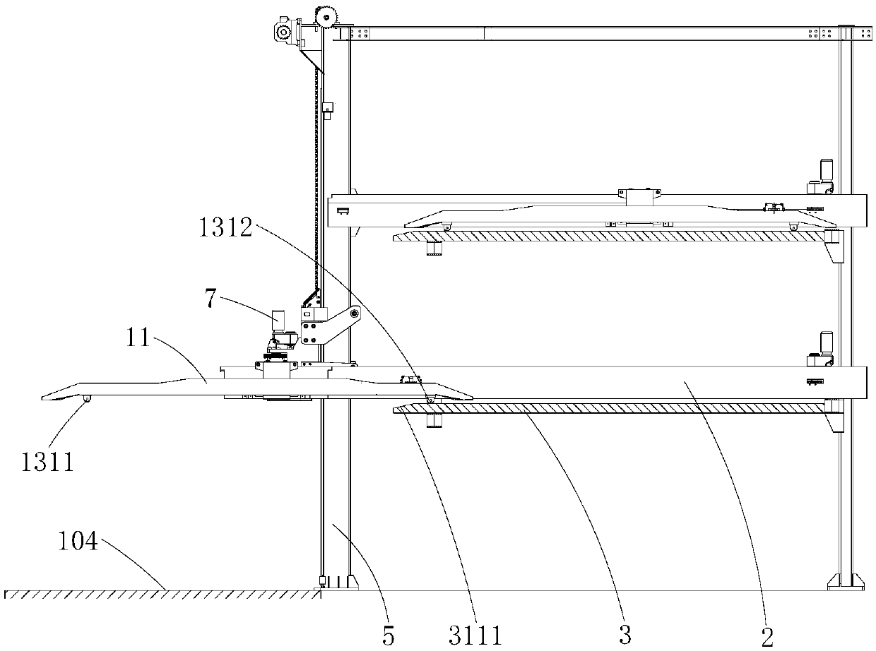 Car-carrying component, non-avoiding multi-storey parking device and its parking method, and car picking method