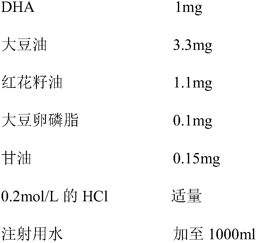 A kind of alprostadil freeze-dried emulsion composition for injection