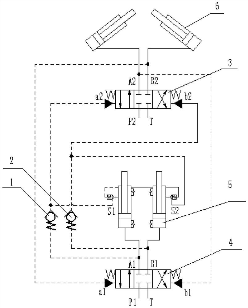 Pressure relief system for pilot oil of oscillating cylinder hydraulic control valve
