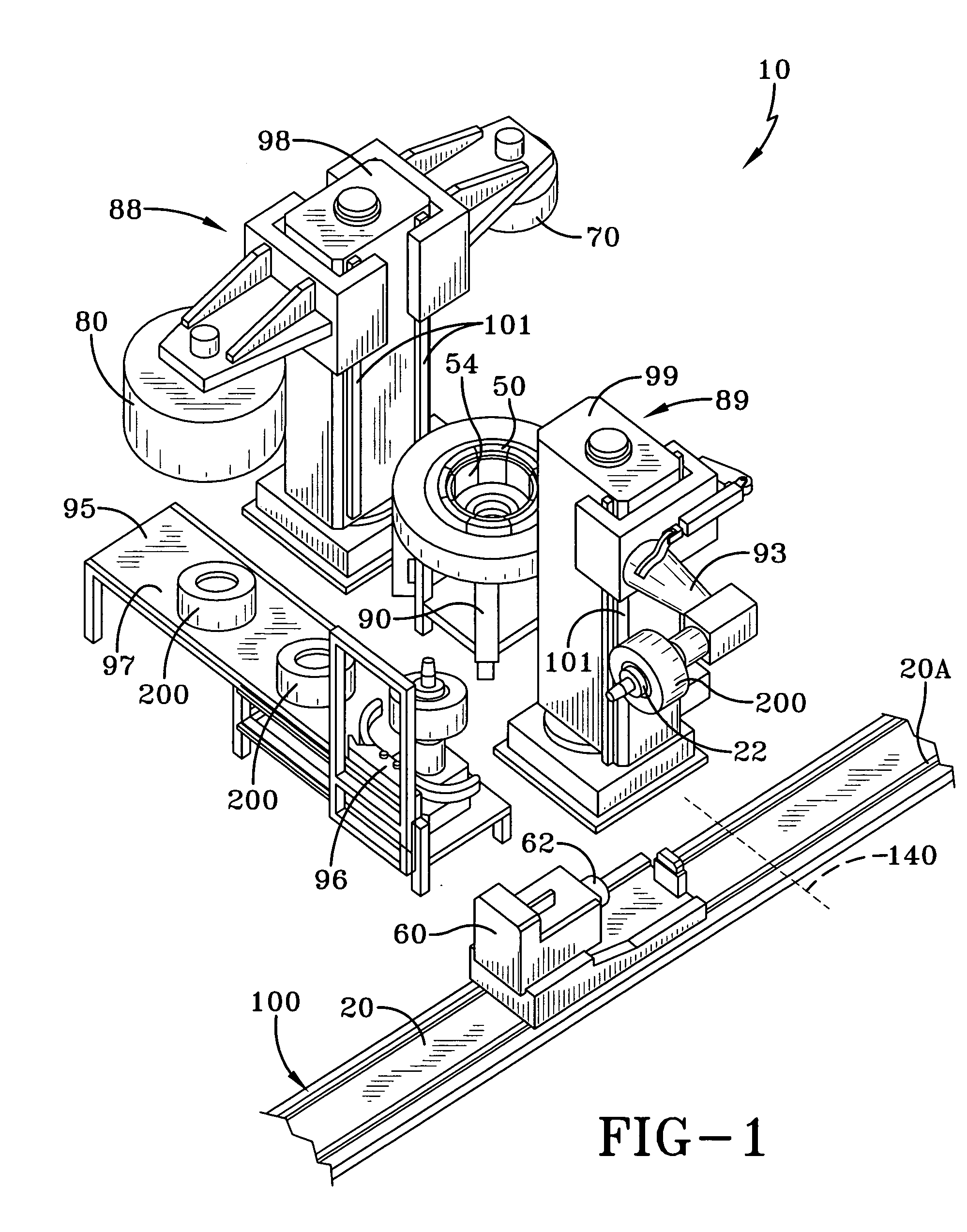 Single station tire curing method and apparatus