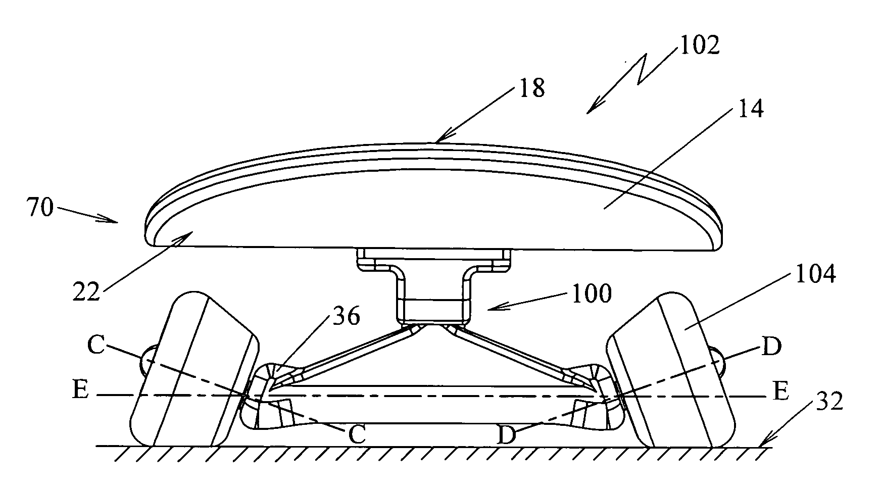 Skateboard truck assembly