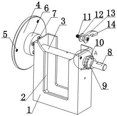 Driving mechanism for winding wheel for newspaper