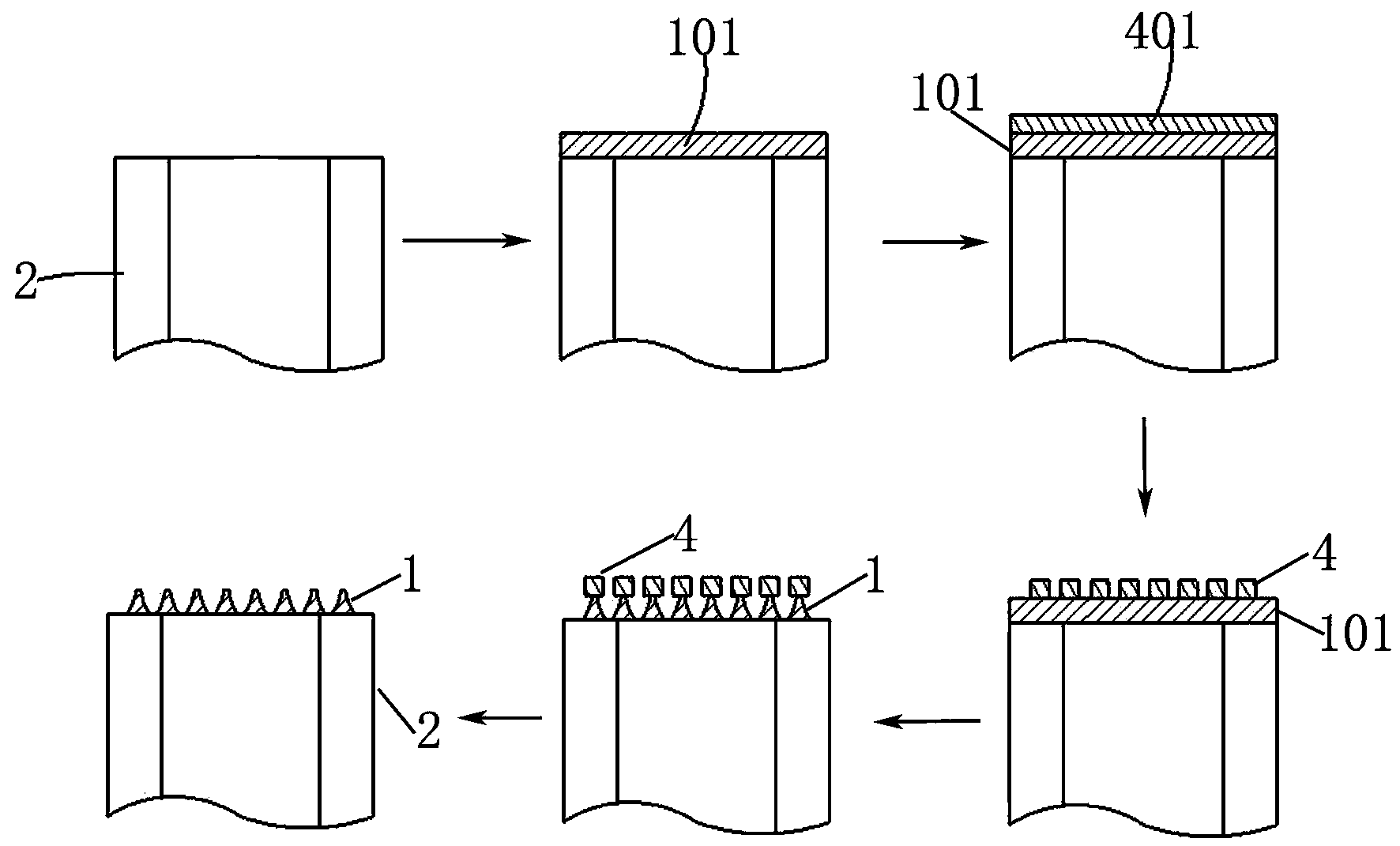 Raman spectrum test probe and manufacturing method thereof