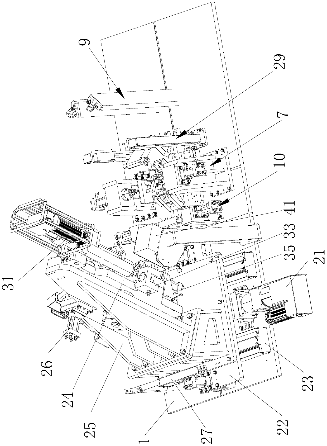 Car frame front tube shaping device