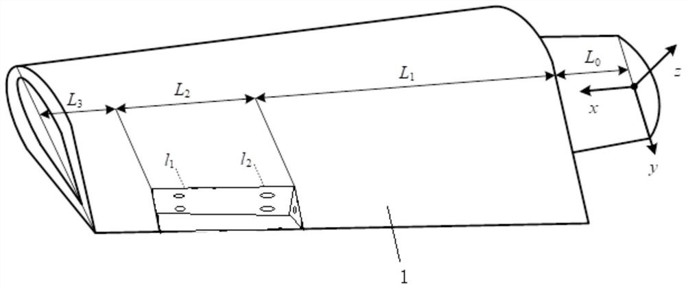 Stall nonlinear flutter suppression type wind turbine blade and flutter suppression system