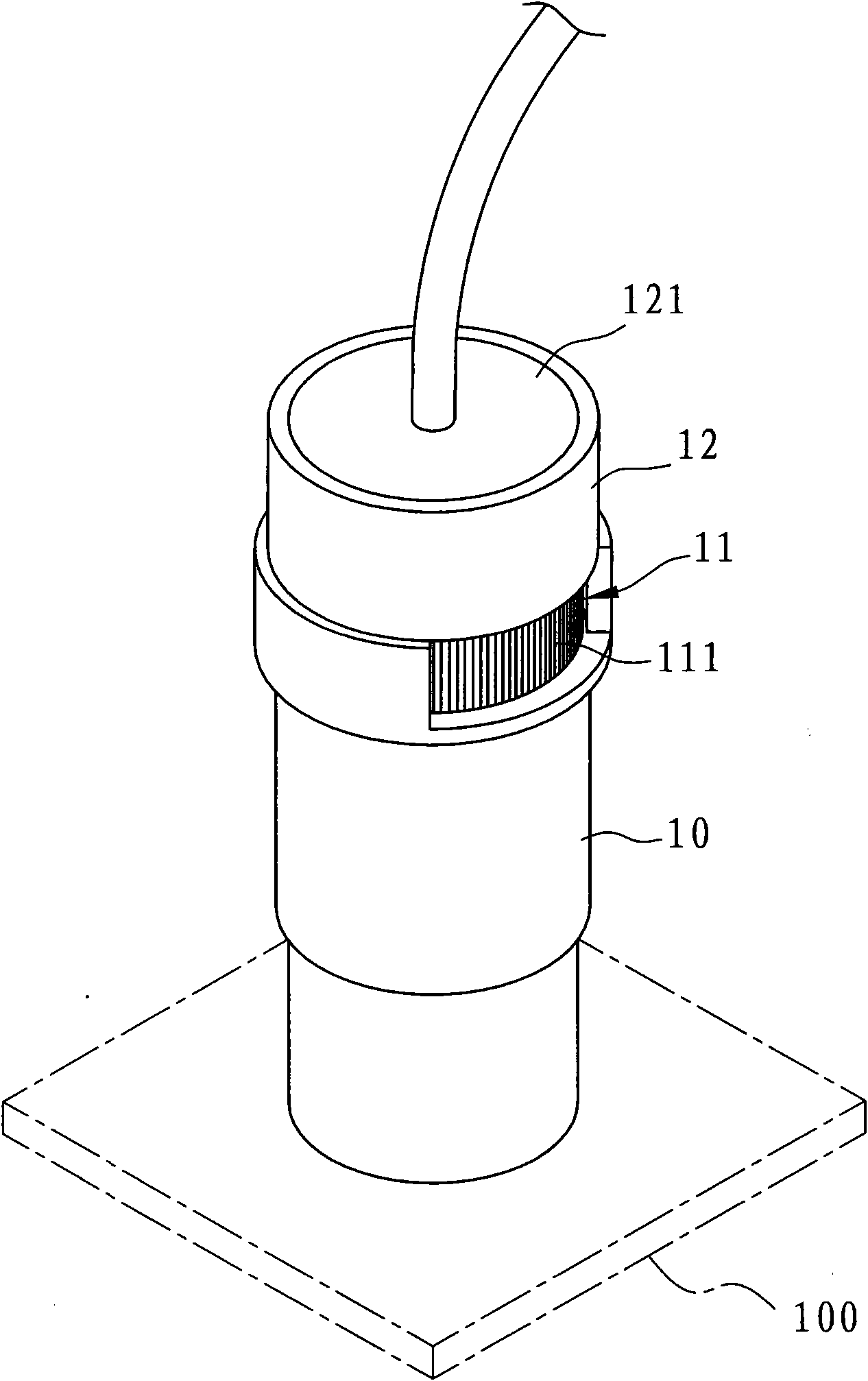 Microscope lens device with light guide function