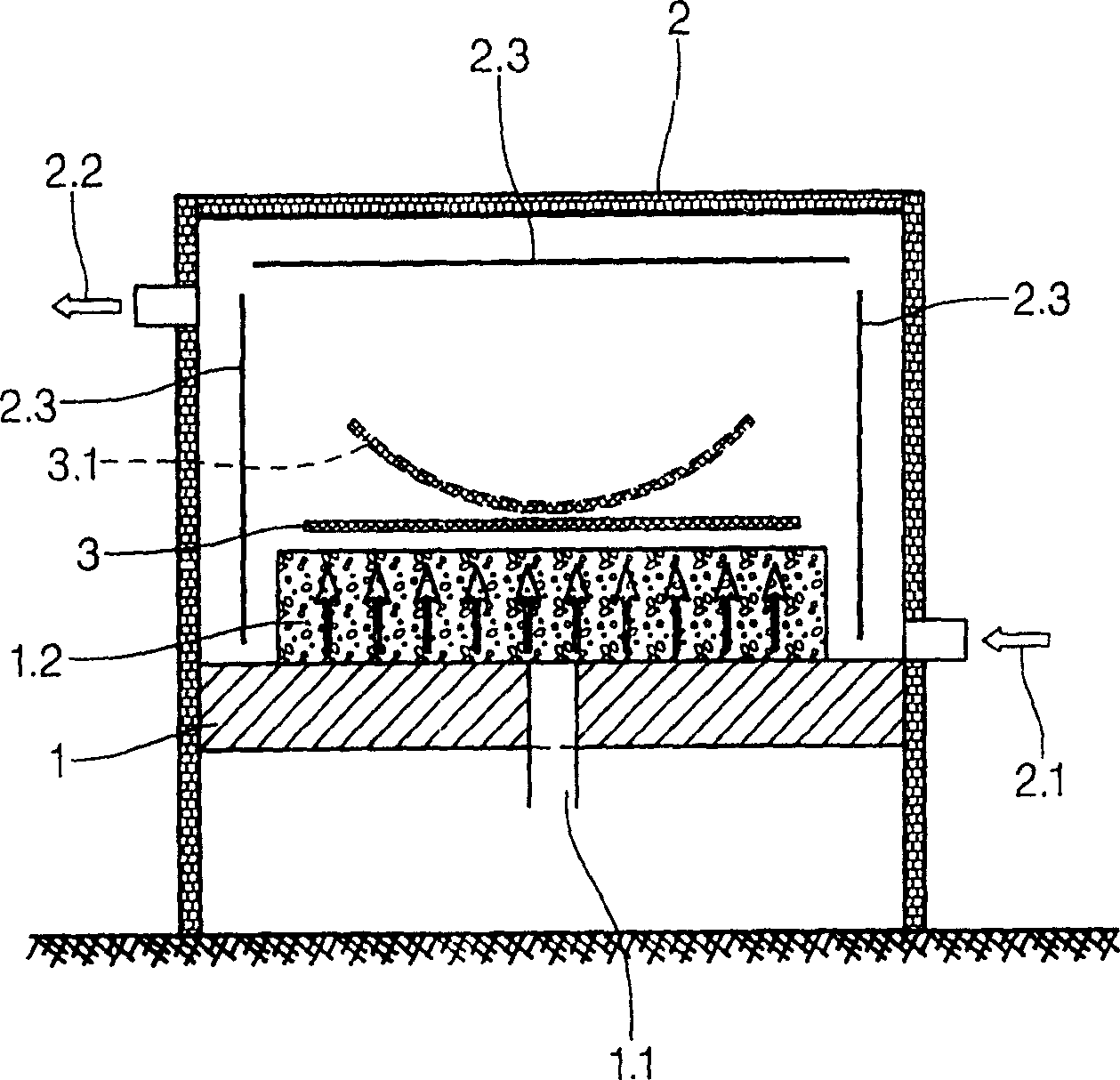 Method and device for ceramising base glass of glass ceramic