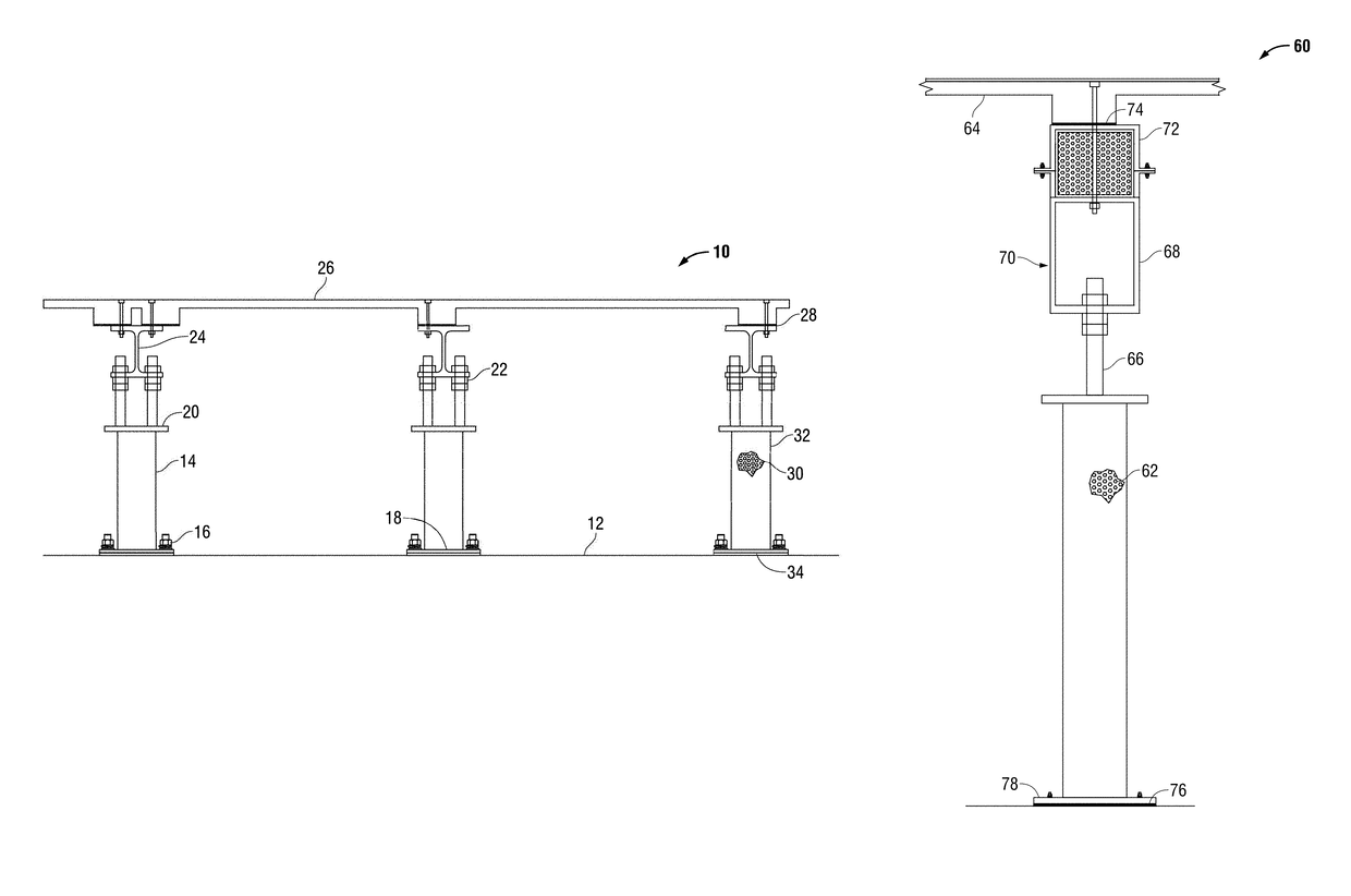 Method for improved semiconductor processing equipment tool pedestal / pad vibration isolation and reduction