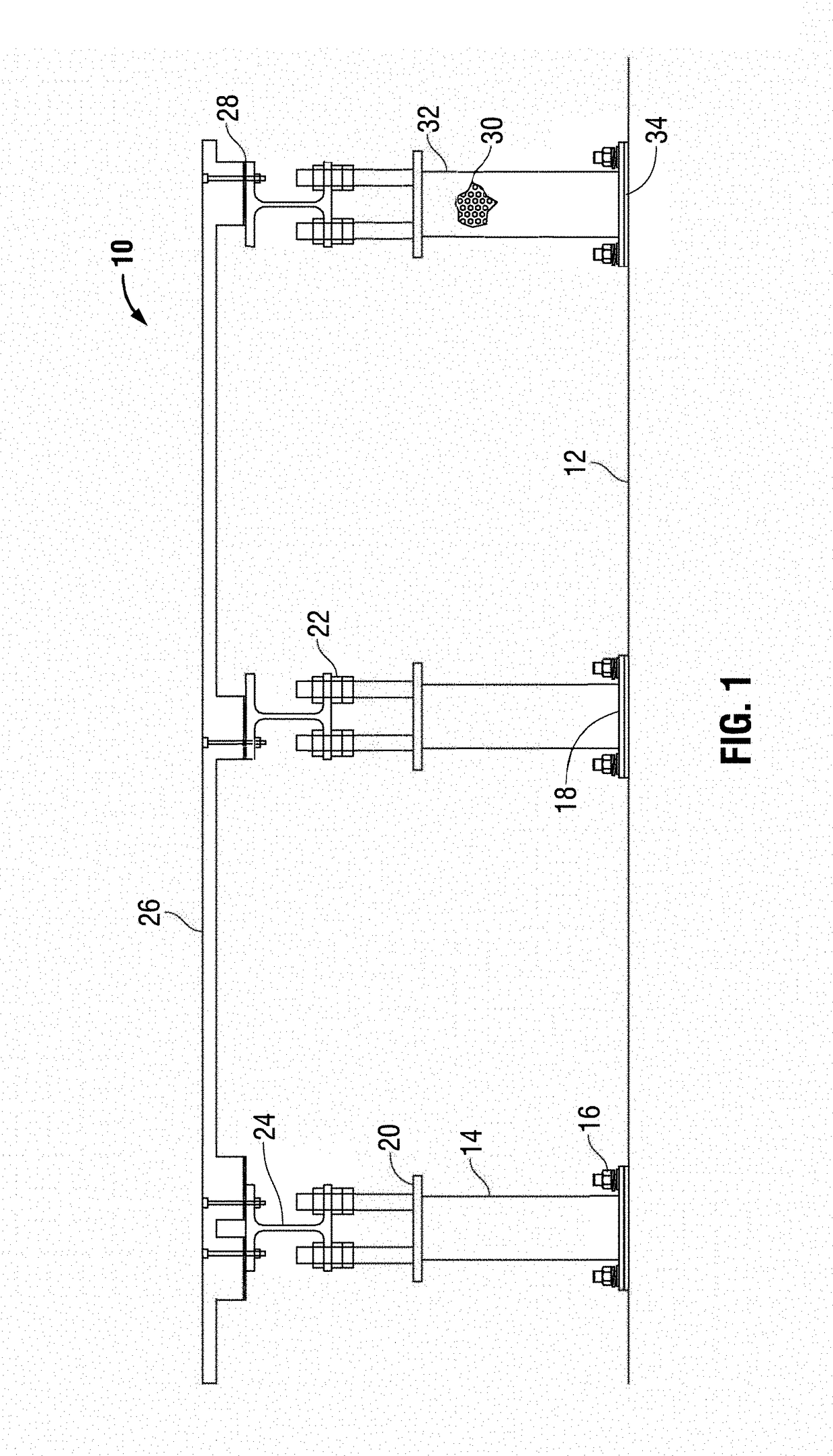 Method for improved semiconductor processing equipment tool pedestal / pad vibration isolation and reduction