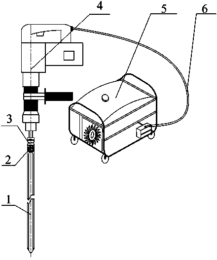 High-speed and high-frequency percussion electric undistributed soil sampler and soil-sampling method of electric undistributed soil sampler