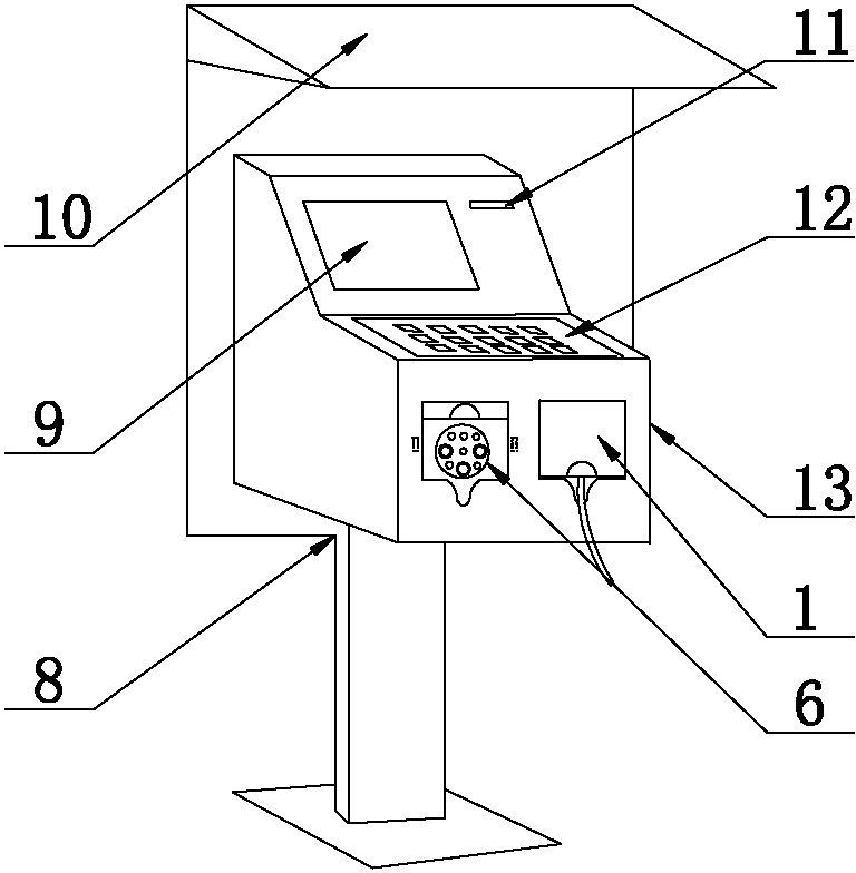 Charging device for electric automobiles