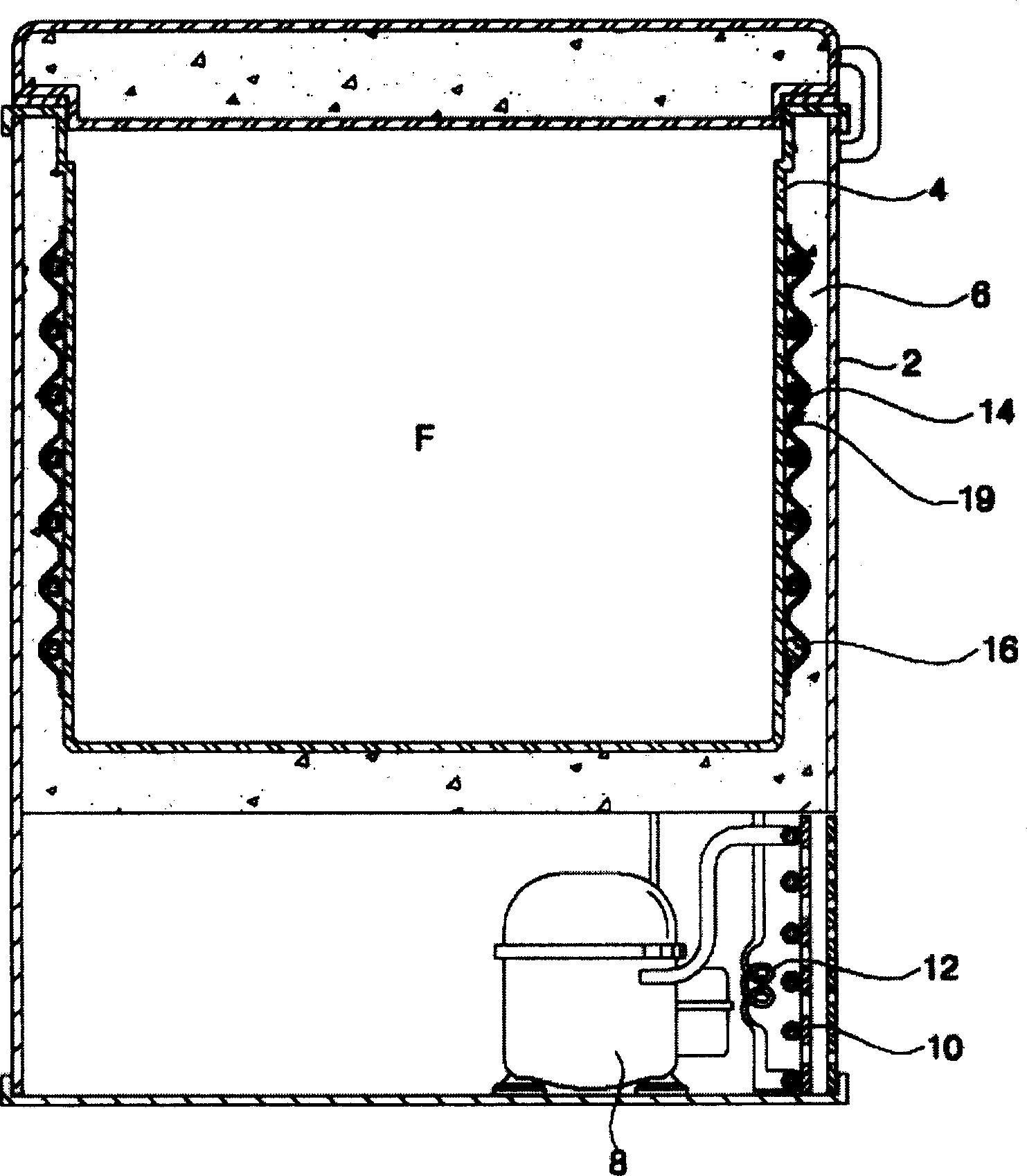 Installing method for refrigerator and its temperature sensor