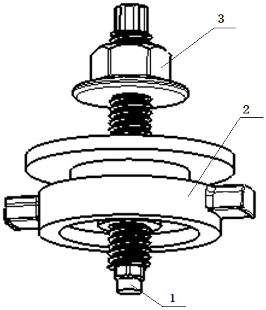 A tolerance adjusting device and an installation structure for concealing a door handle