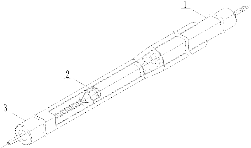 Quartz reactor of horizontal fixed bed