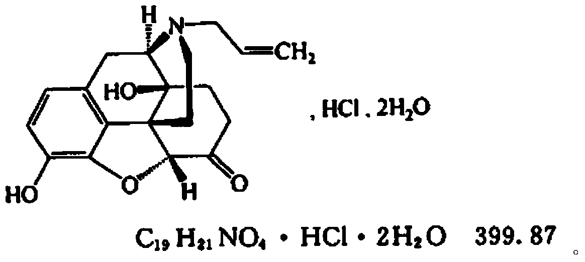 Synthetic method of naloxone hydrochloride