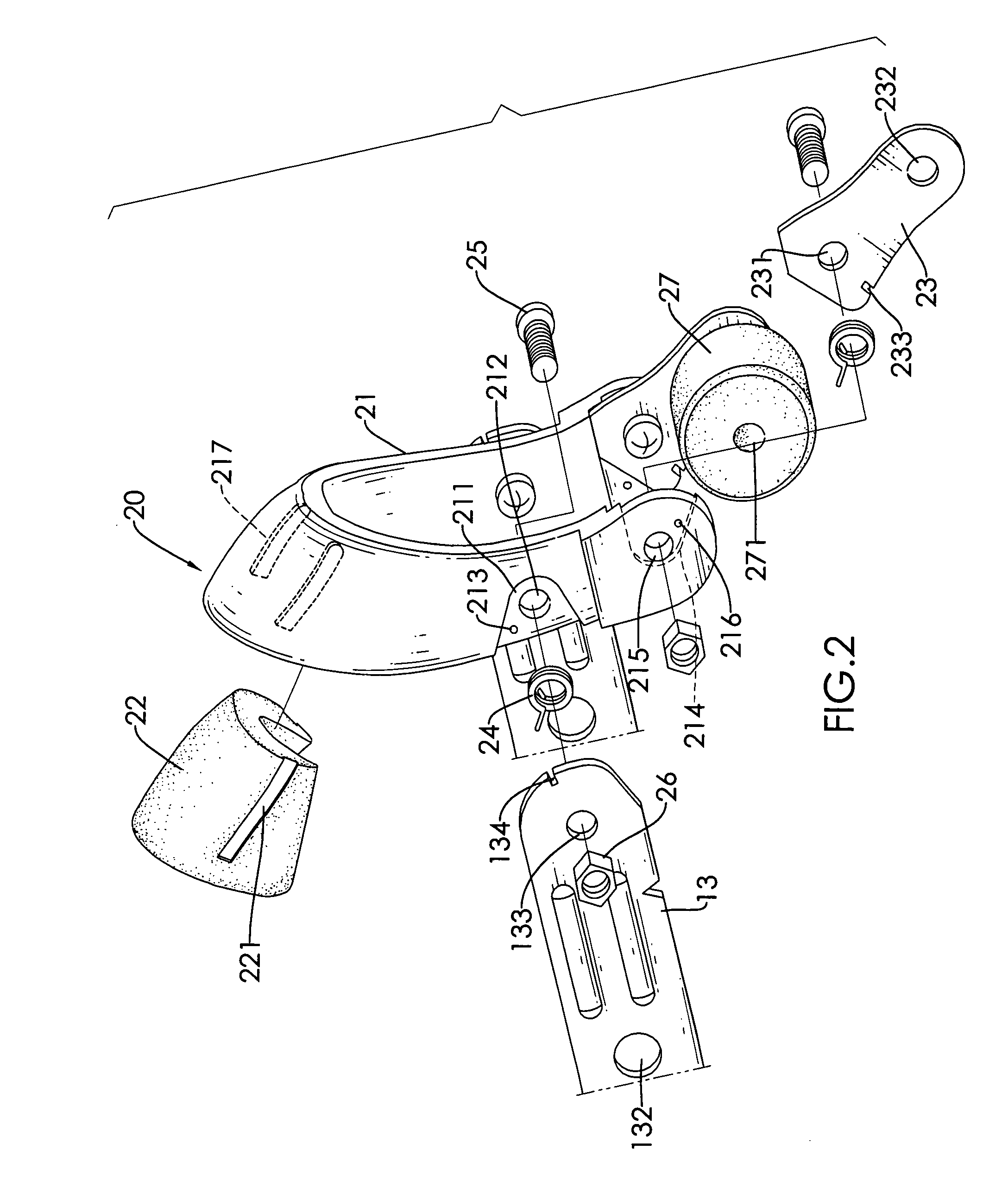 Inline skate with a braking system