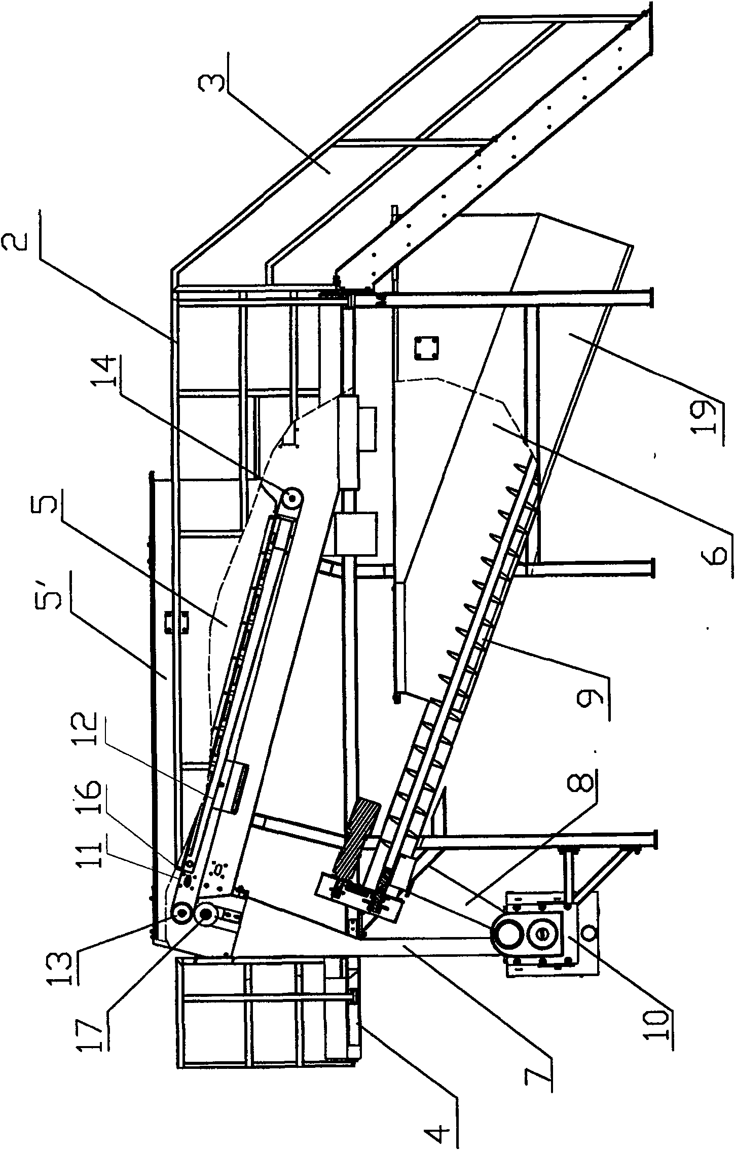 Device for treating polyester beverage bottle recycling sewage