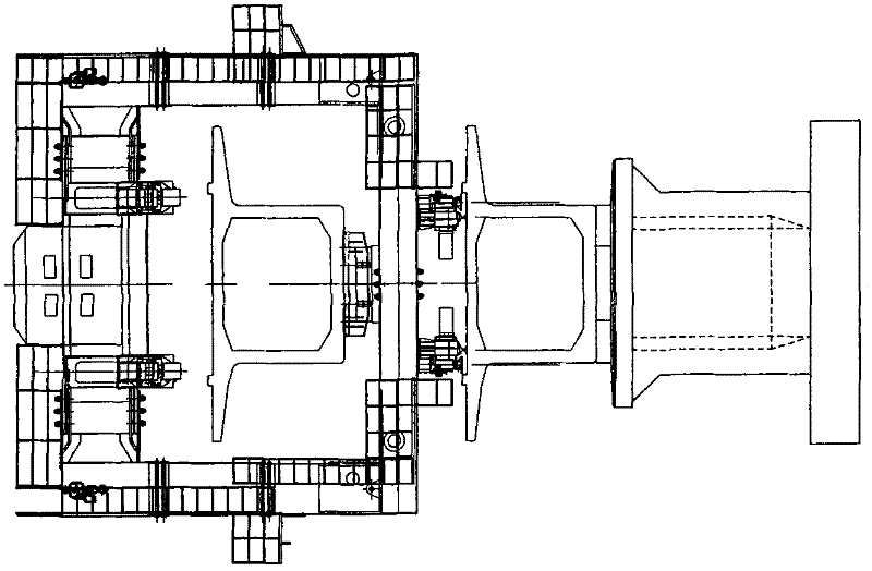 Bionic leg system for machine cat type railway bridge erecting machine