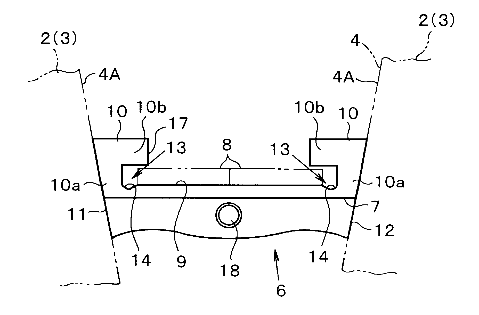 Element of belt for continuously variable transmission and belt for continuously variable transmission