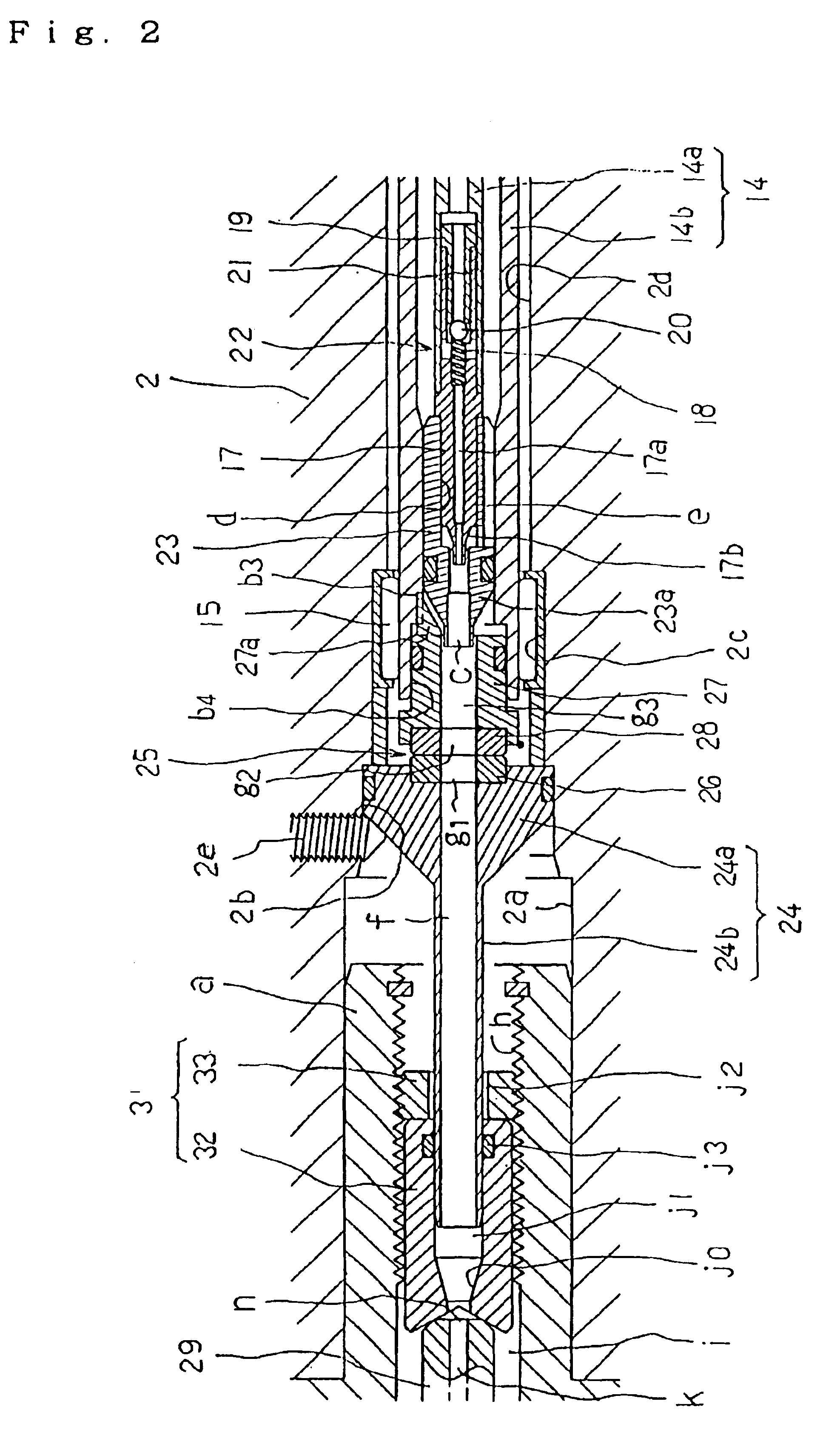 Spindle device of machine tool