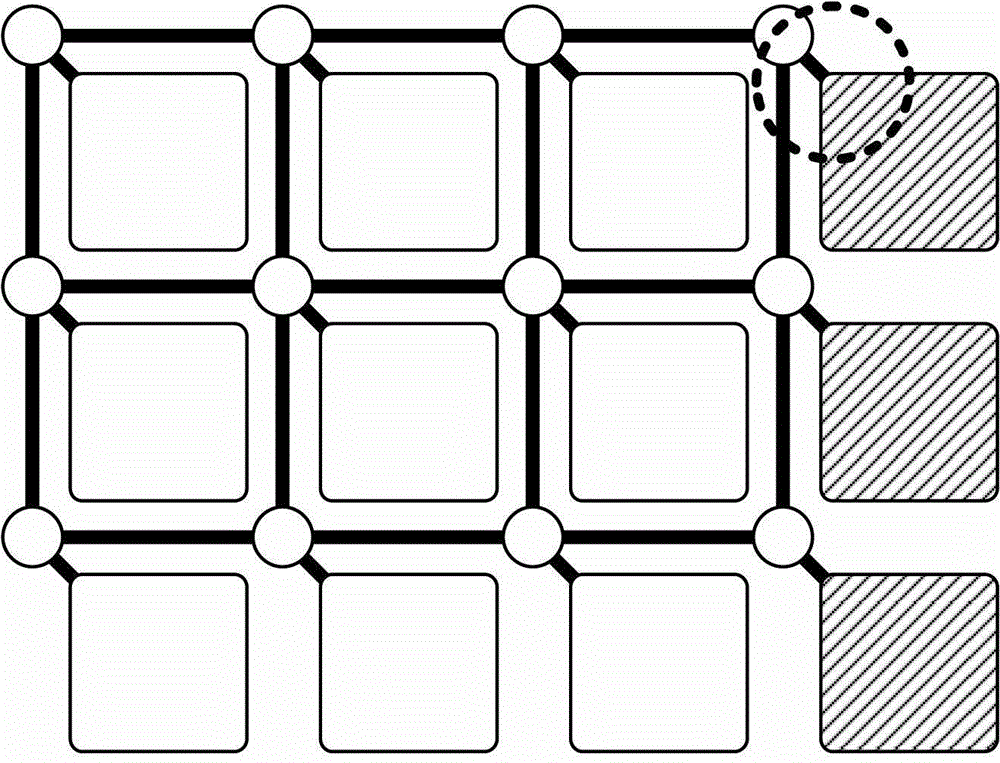 Network-on-chip-based many-core chip management structure fault tolerance method