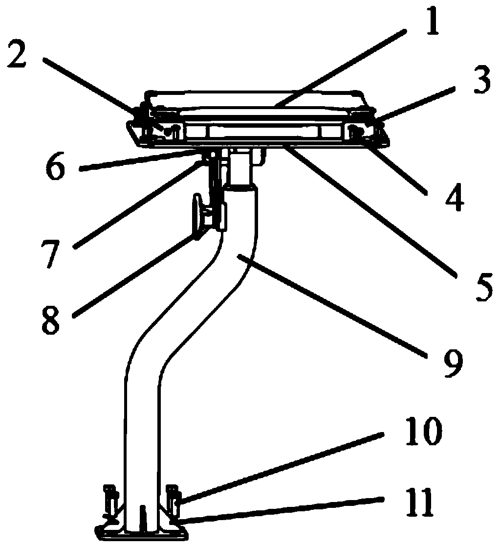 Vehicle-mounted reinforced notebook computer fixing device