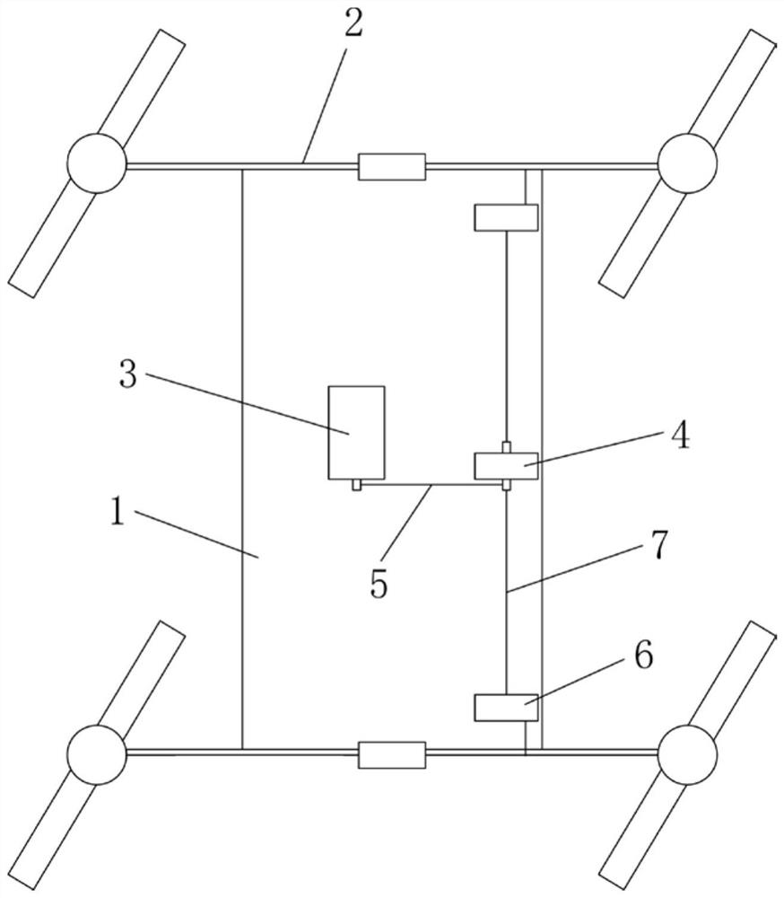 Single-layer four-rotor aircraft