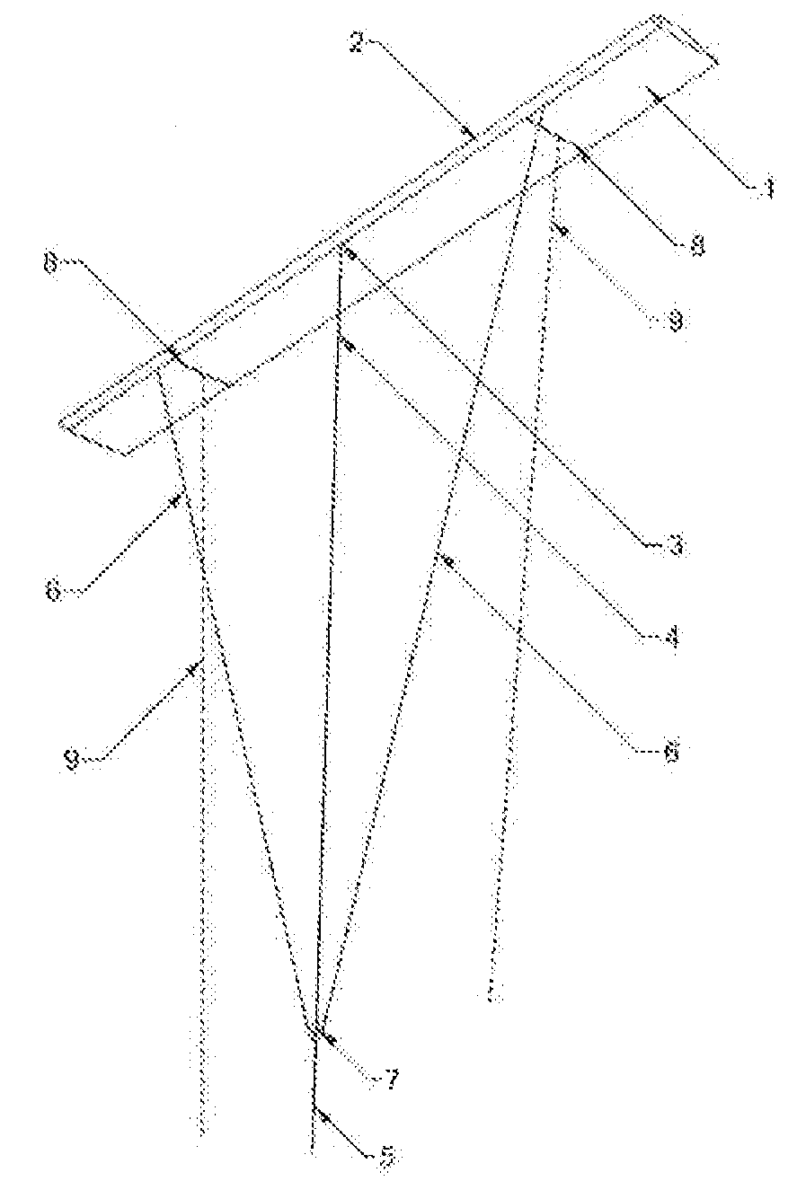 Tethered wing system for wind energy use