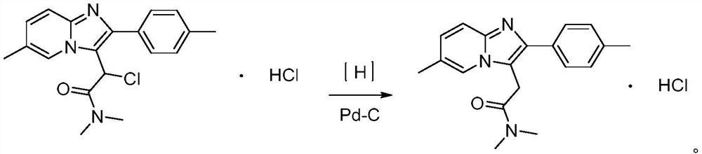 Synthesis method of zolpidem hydrochloride