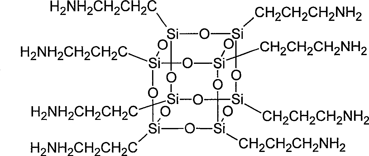 Synthesis method of multi-amino polyhedral oligomeric silsesquioxanes