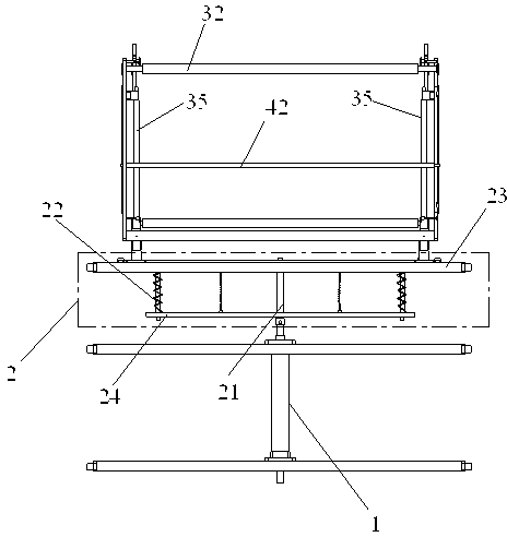 Paper storing device changing directions frequently