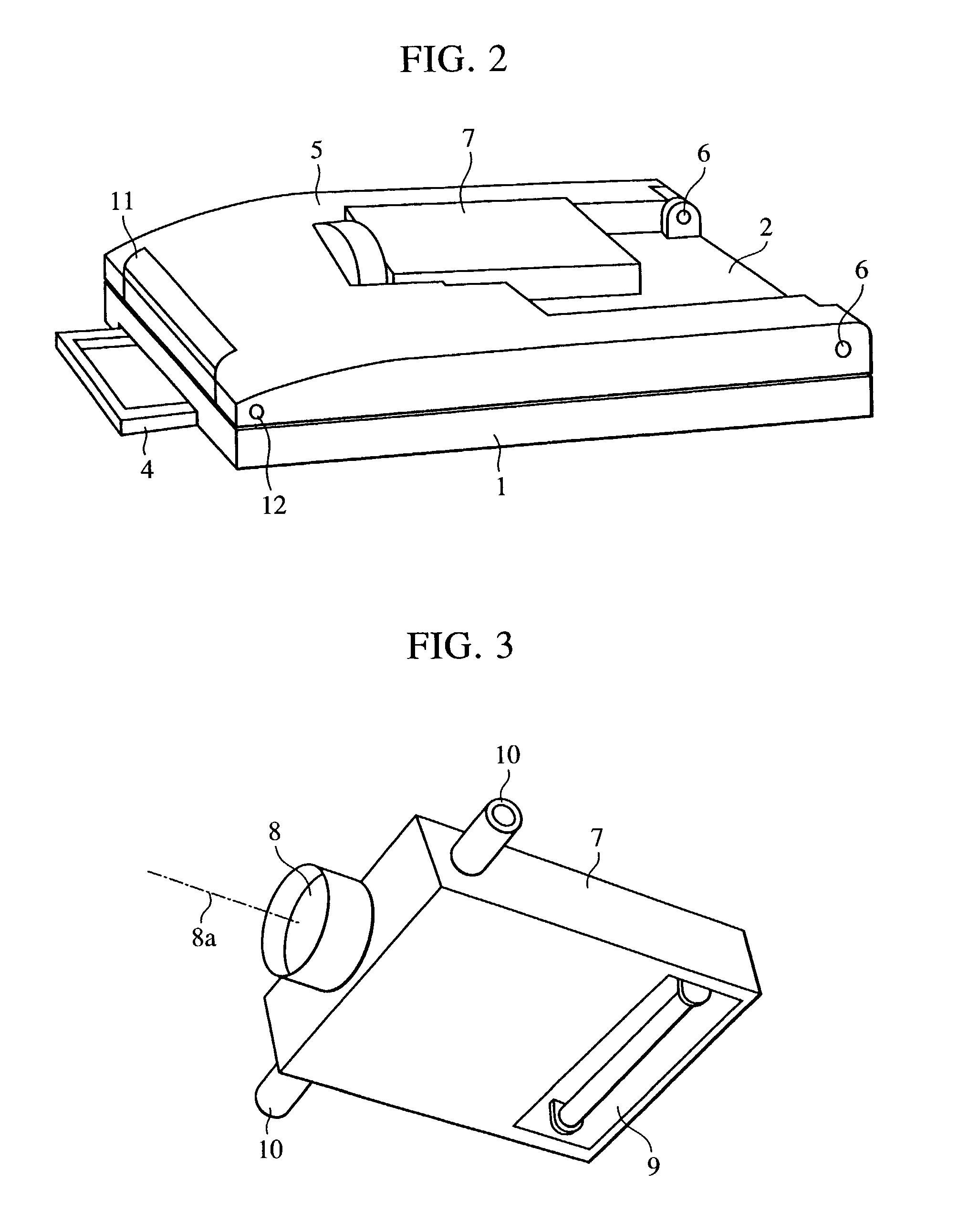 Image input device with rotatable image pickup unit