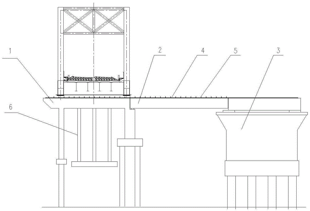 Simply supported steel truss girder horizontal construction structure and its construction method