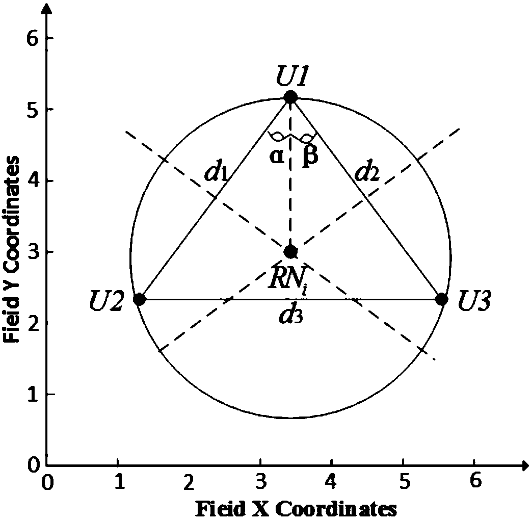 Method for determining position of resonant repeater in rechargeable sensor network