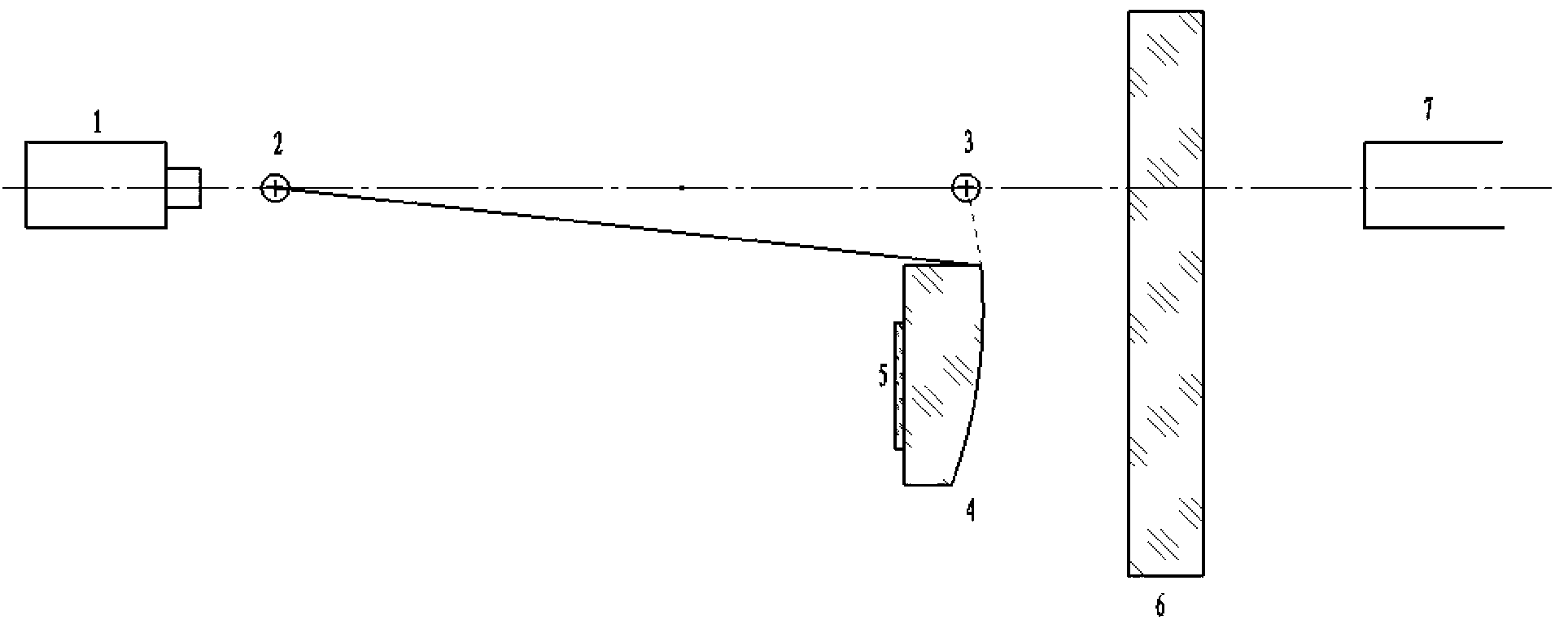 System and method for achieving accurate positioning of off-axis aspheric surface reflector