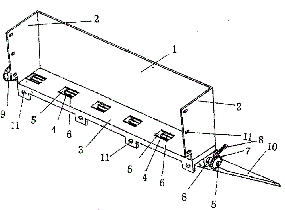 Fertilizing device capable of being fixed at rear side of carriage
