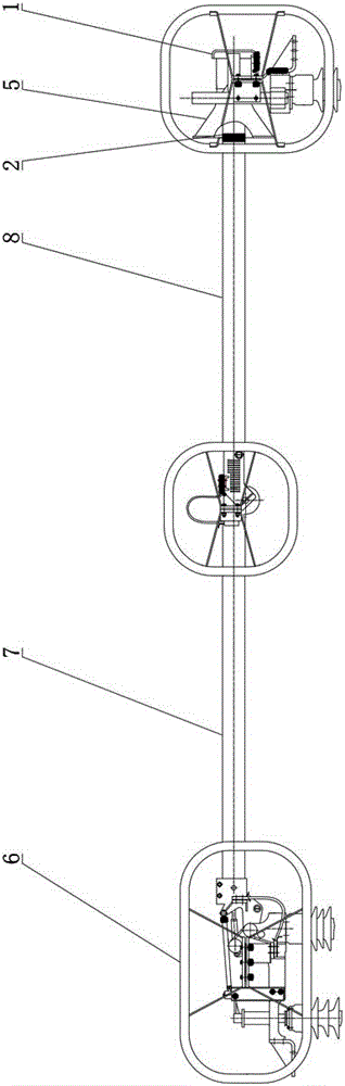 Closing mechanism of high voltage isolating switch