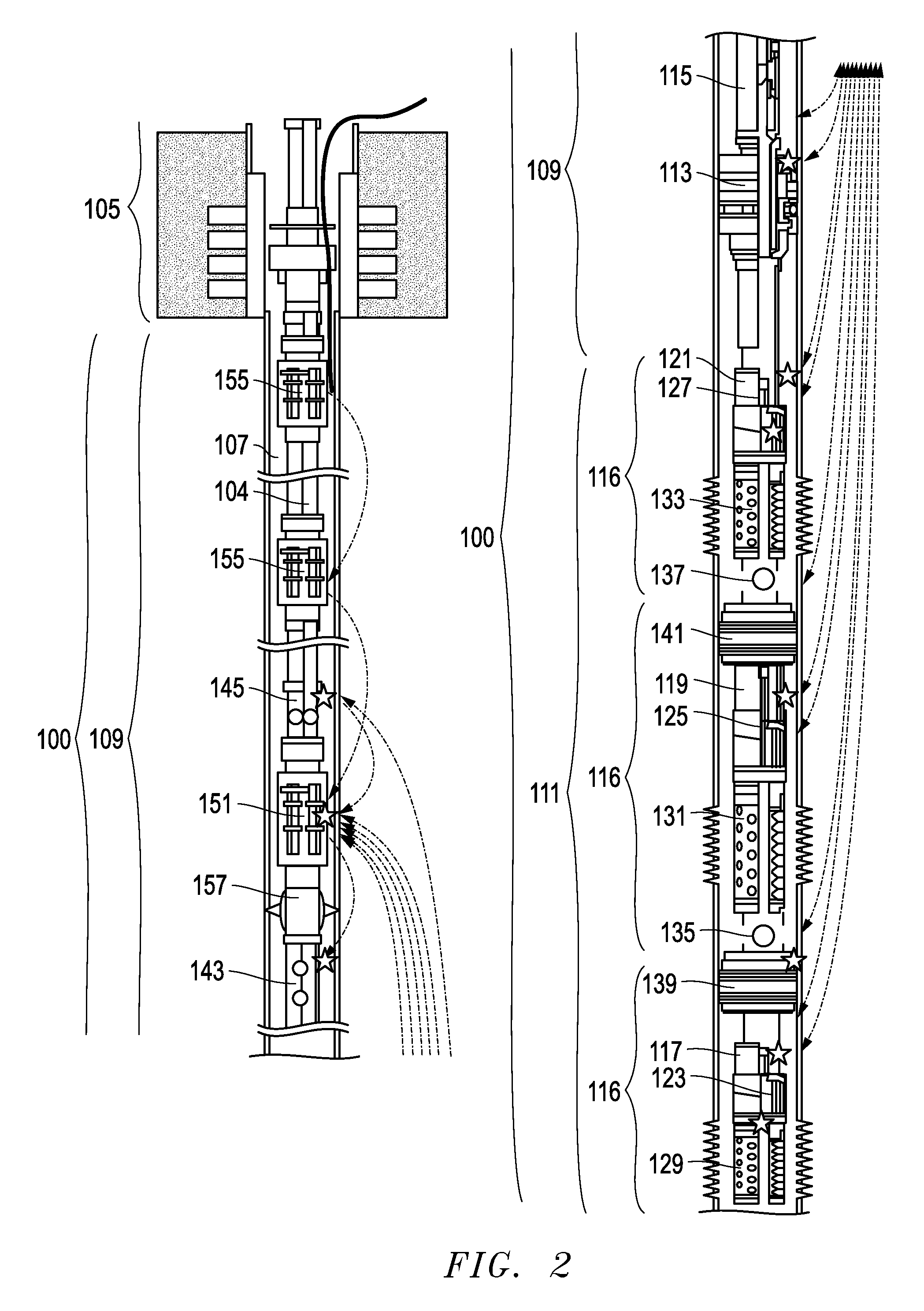 Downhole, single trip, multi-zone testing system and downhole testing method using such