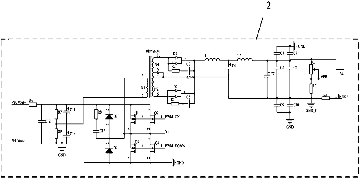 High-precision laser remote sensing numerical control power supply circuit