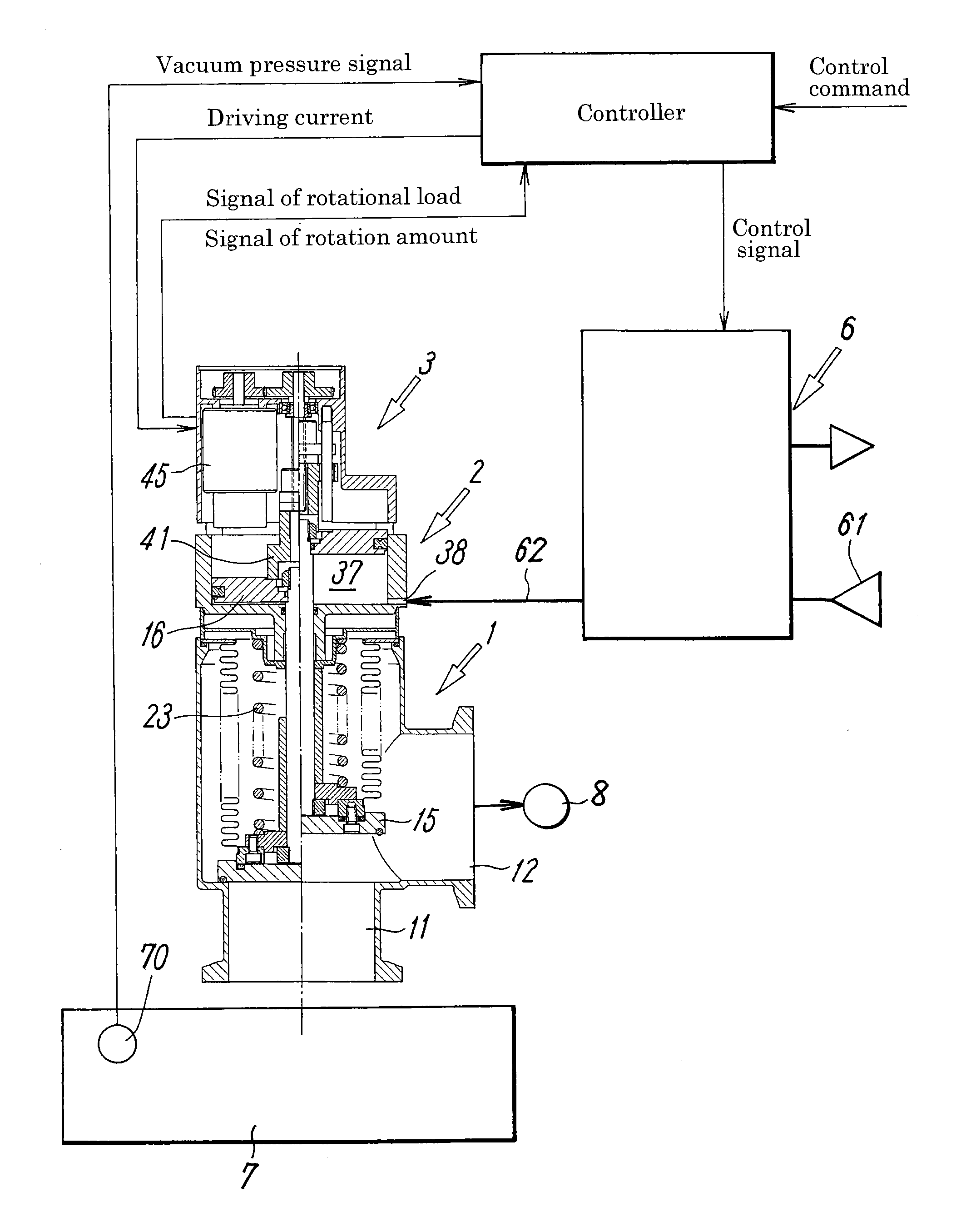 Vacuum pressure regulation system