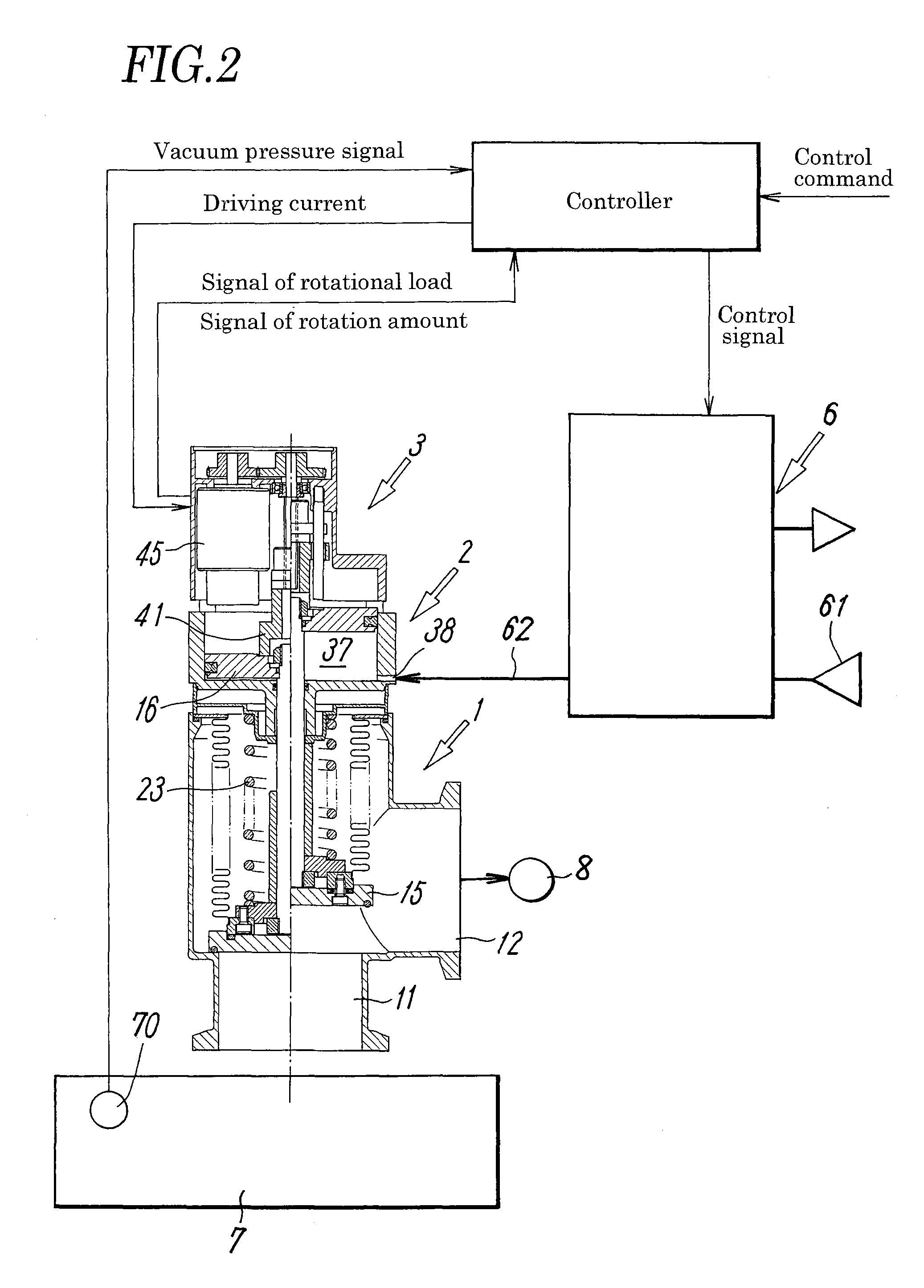 Vacuum pressure regulation system