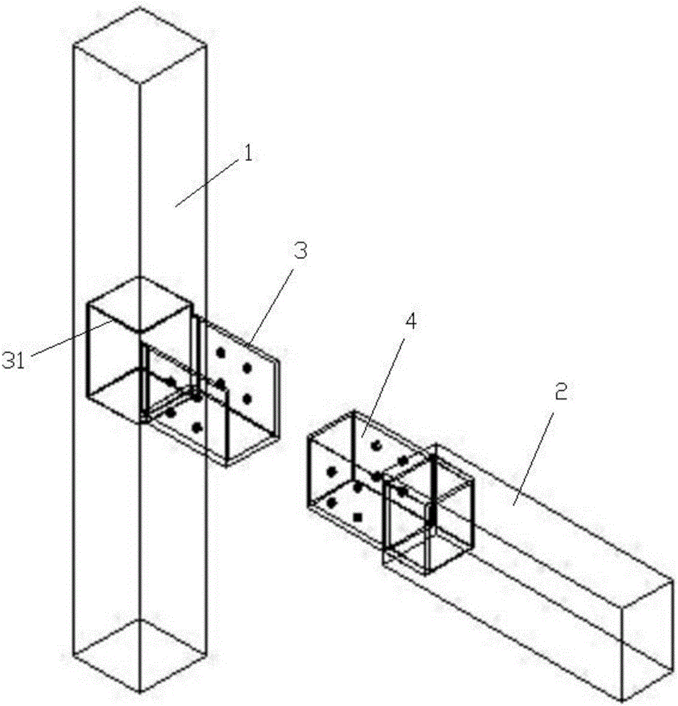Completely assembling type connecting structure for low-rise building