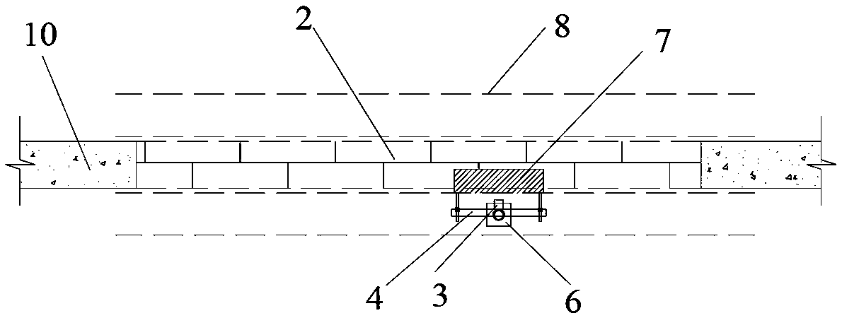 Connecting structure for mounting power distribution equipment on masonry wall and construction method thereof