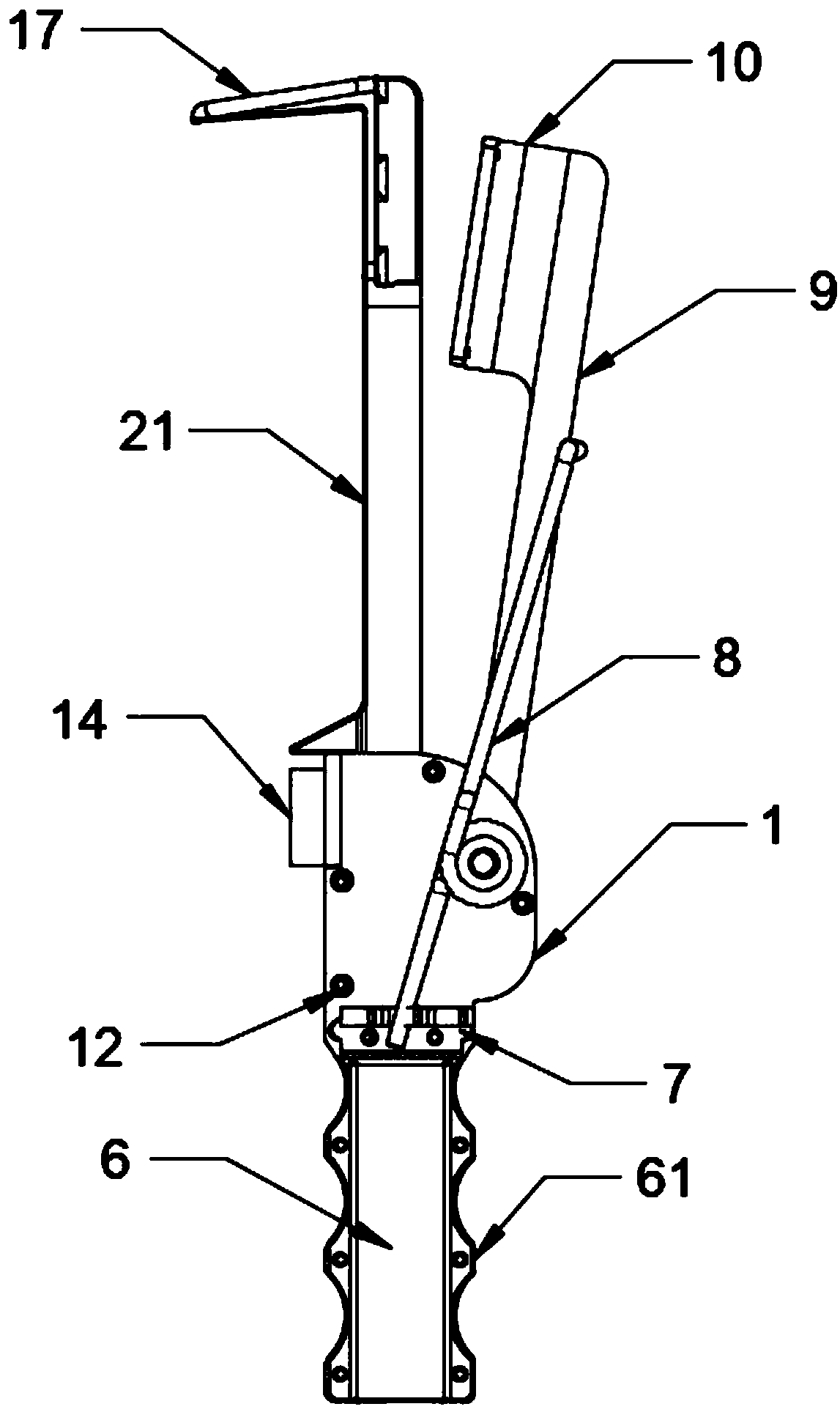 Spring-adjustable intermittent hammering nut picker