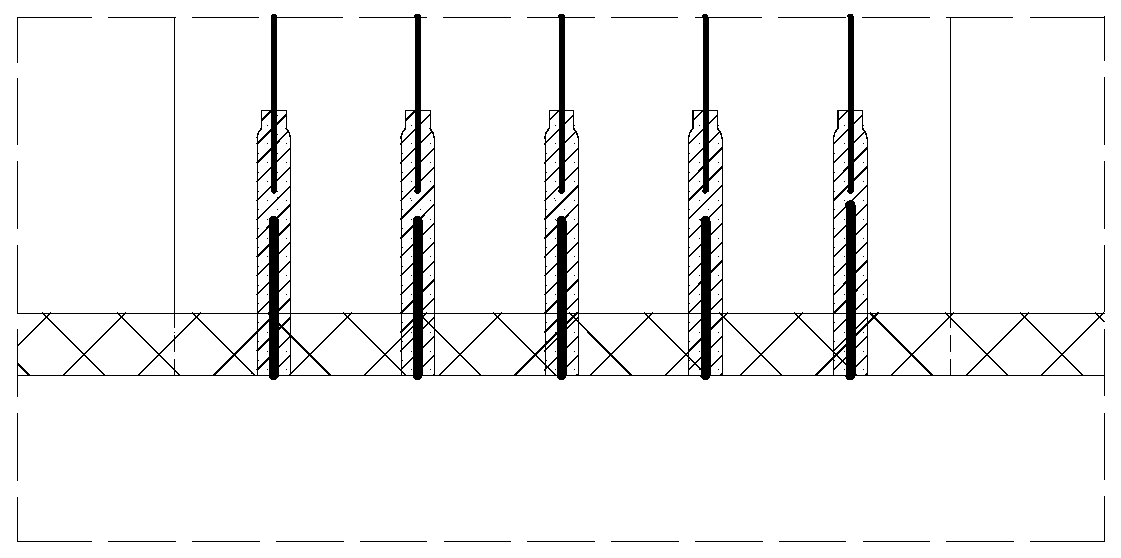 Light prefabricated type concrete plate column foundation and construction method thereof