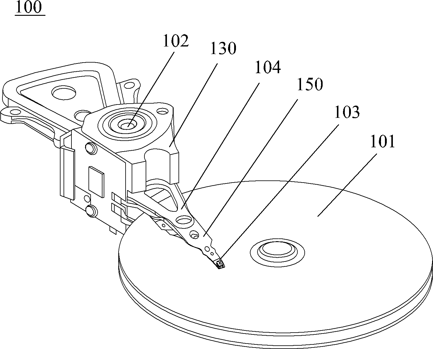 Soldering device for forming electrical soldering point in magnetic disc driver