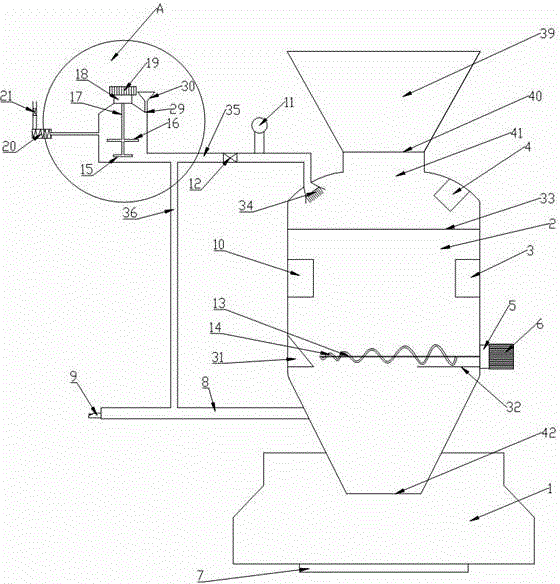 Horizontal instant stirring feeding tank and feeding method thereof