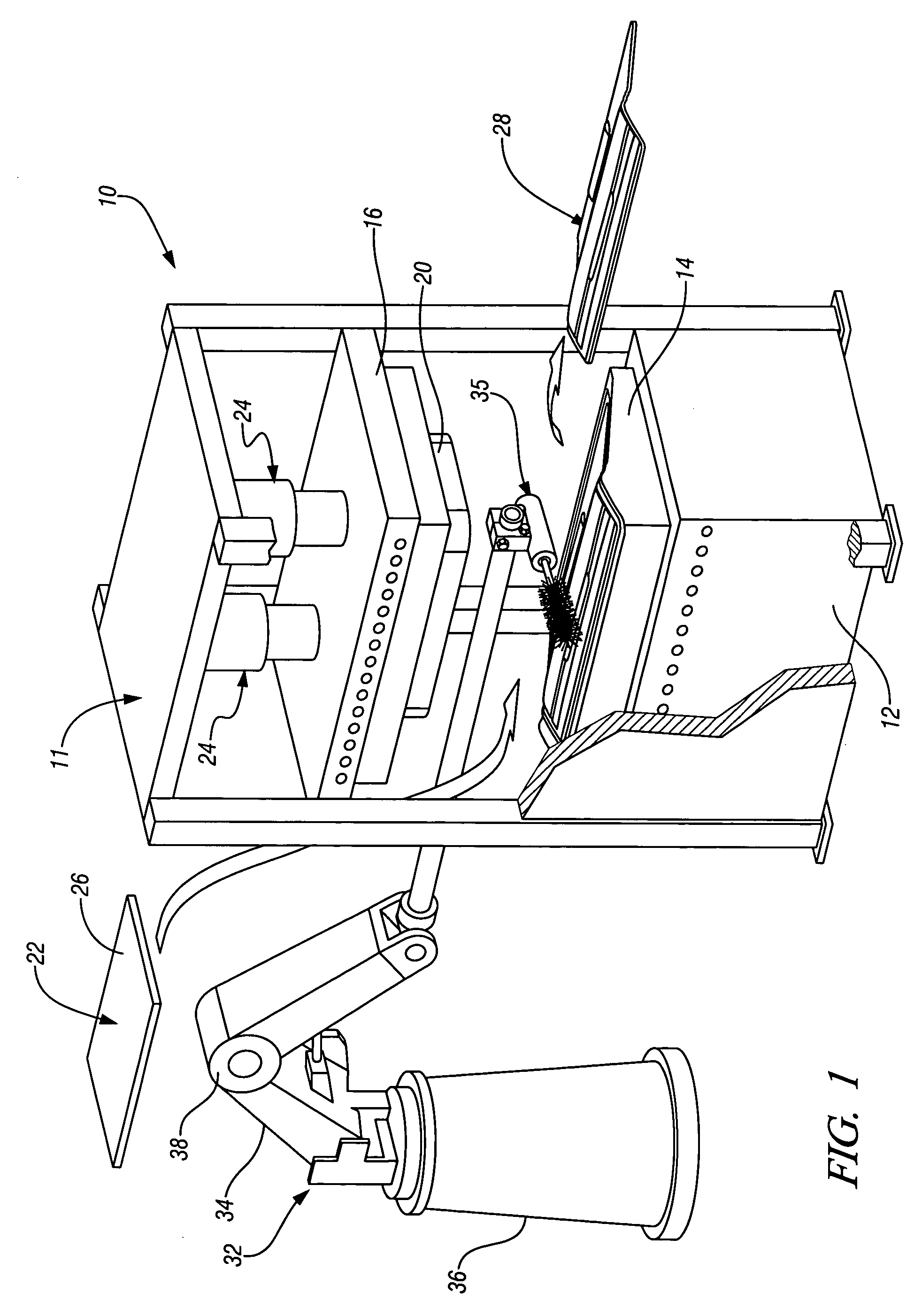 Hot die cleaning system for quick plastic forming cell